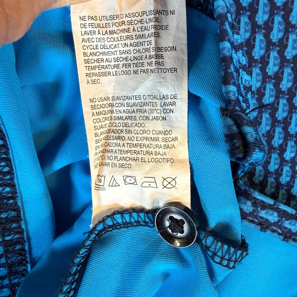 Callaway Polo Shirt Mens XL Blue Golf Cart Print Opti-Dri Short Sleeve Stretch - Picture 5 of 8